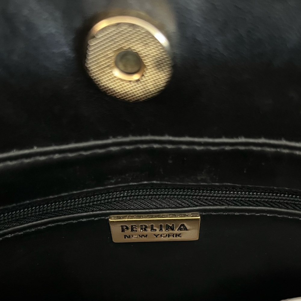 PERLINA black leather bag - Picture 9 of 14